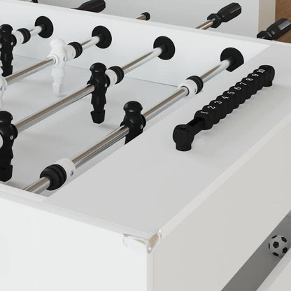 Fußballtisch 2 pcs Weiß 146,5 x 74 x 85 cm Holzwerkstoff