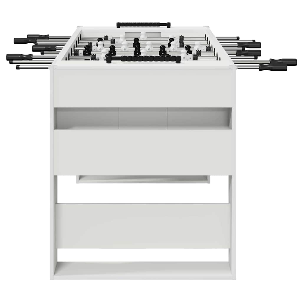 Fußballtisch 2 pcs Weiß 146,5 x 74 x 85 cm Holzwerkstoff