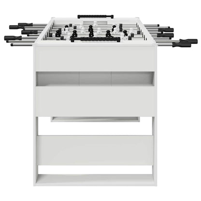 Fußballtisch 2 pcs Weiß 146,5 x 74 x 85 cm Holzwerkstoff