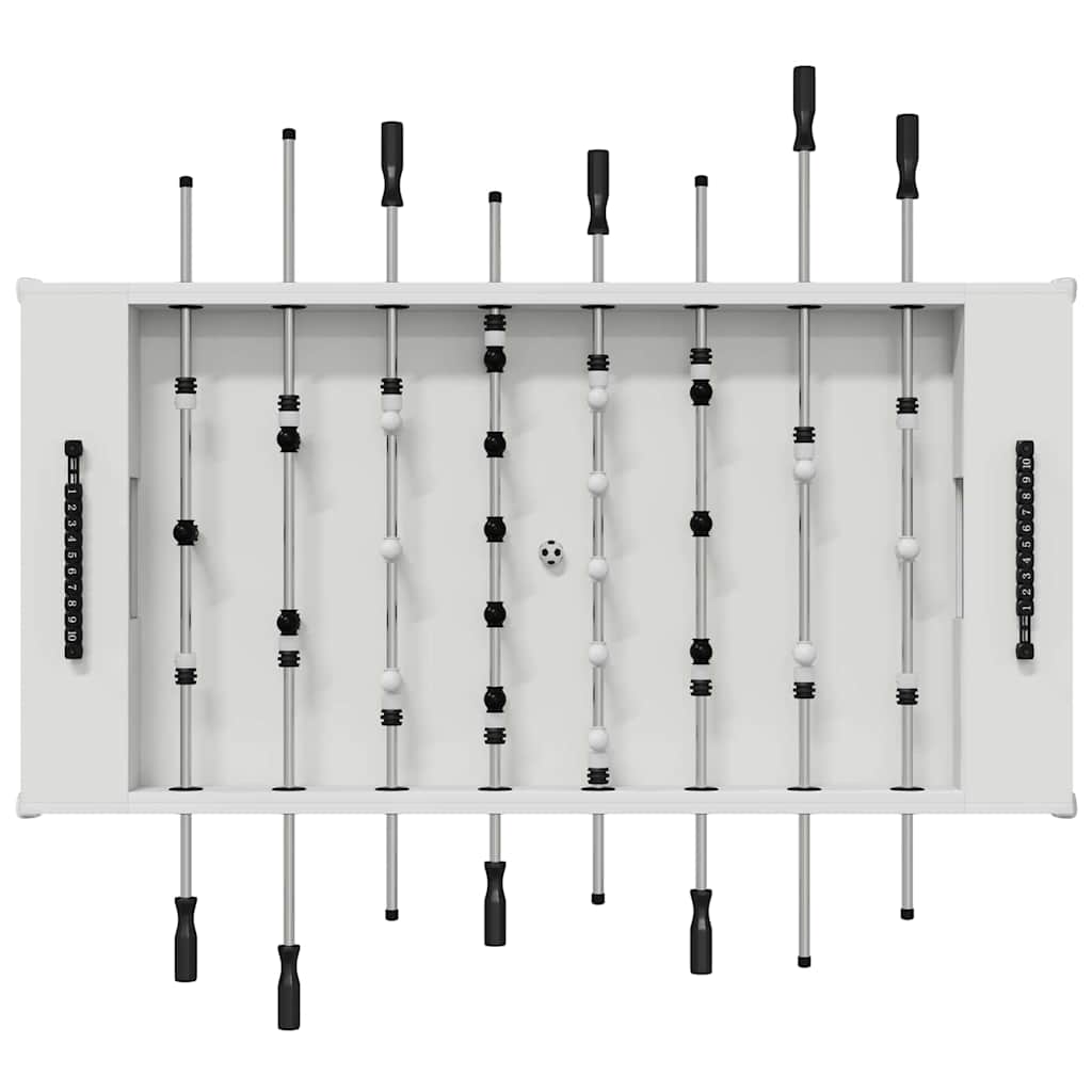 Fußballtisch 2 pcs Weiß 146,5 x 74 x 85 cm Holzwerkstoff