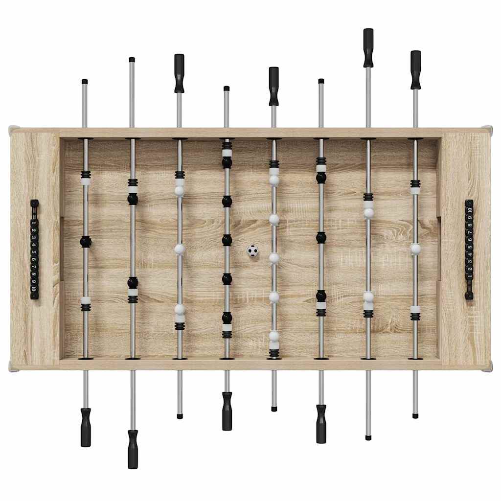 Fußballtisch 2 pcs Sonoma-Eiche 146,5 x 74 x 85 cm