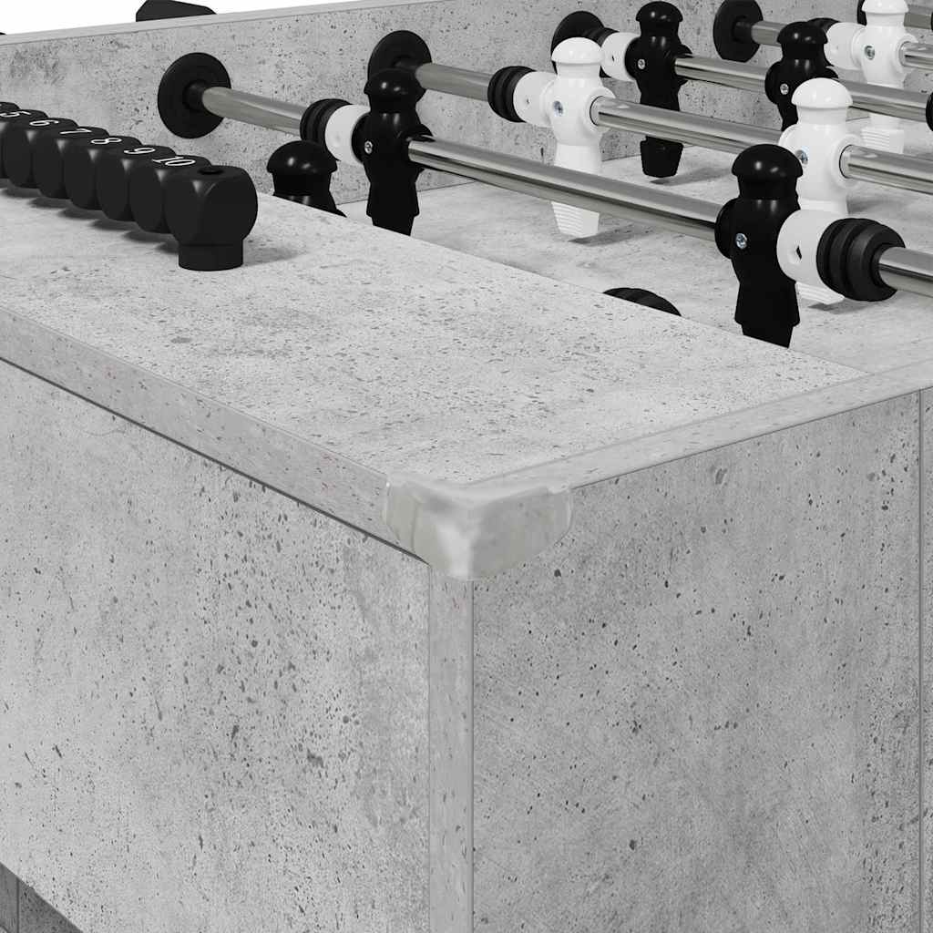 Fußballtisch 2 pcs Beton Grau 146,5 x 74 x 85 cm Holzwerkstoff