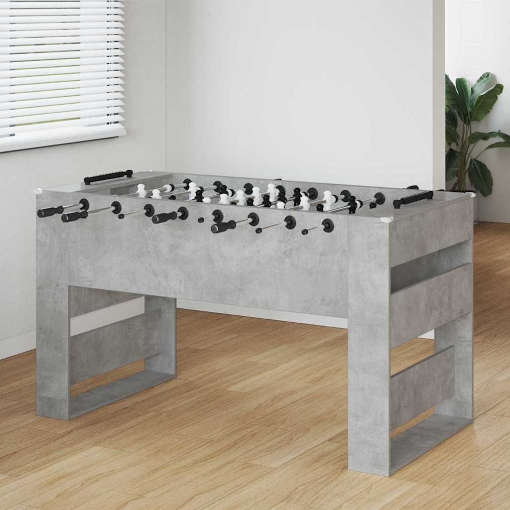 Fußballtisch 2 pcs Beton Grau 146,5 x 74 x 85 cm Holzwerkstoff