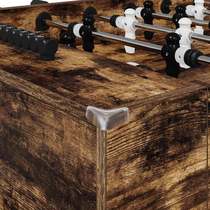 Fußballtisch 2 pcs Geräucherte Eiche 146,5 x 74 x 85 cm