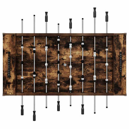Fußballtisch 2 pcs Geräucherte Eiche 146,5 x 74 x 85 cm
