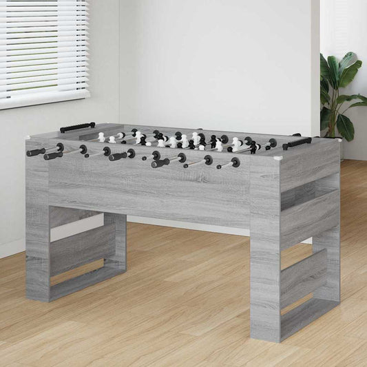 Fußballtisch 2 pcs Graues Sonoma 146,5 x 74 x 85 cm