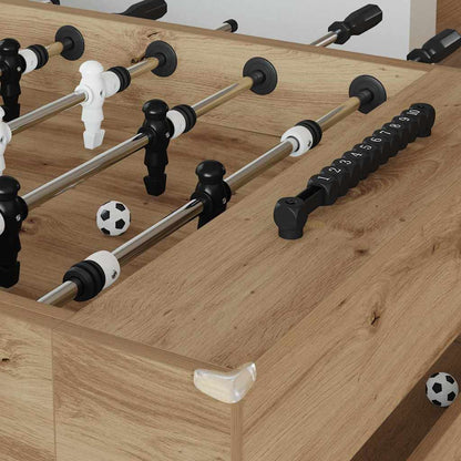 Fußballtisch 2 pcs Artisan-Eiche 146,5 x 74 x 85 cm