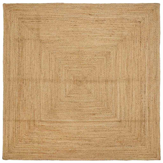 Bereichsteppich Beige 200 x 200 cm Jute
