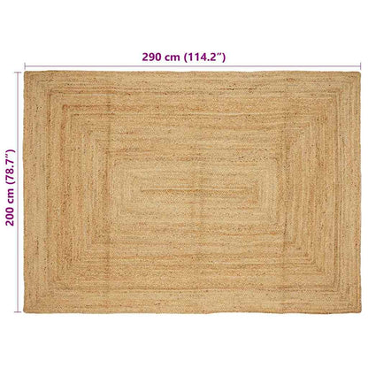 Bereichsteppich Beige 200 x 290 cm Jute