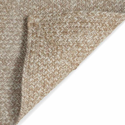 Bereichsteppich Braun 160 x 160 cm Jute