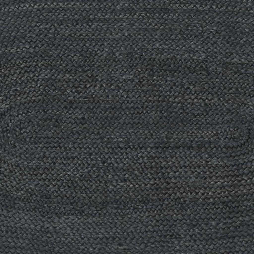 Bereichsteppiche Oval Schwarz 122 x 183 cm Jute
