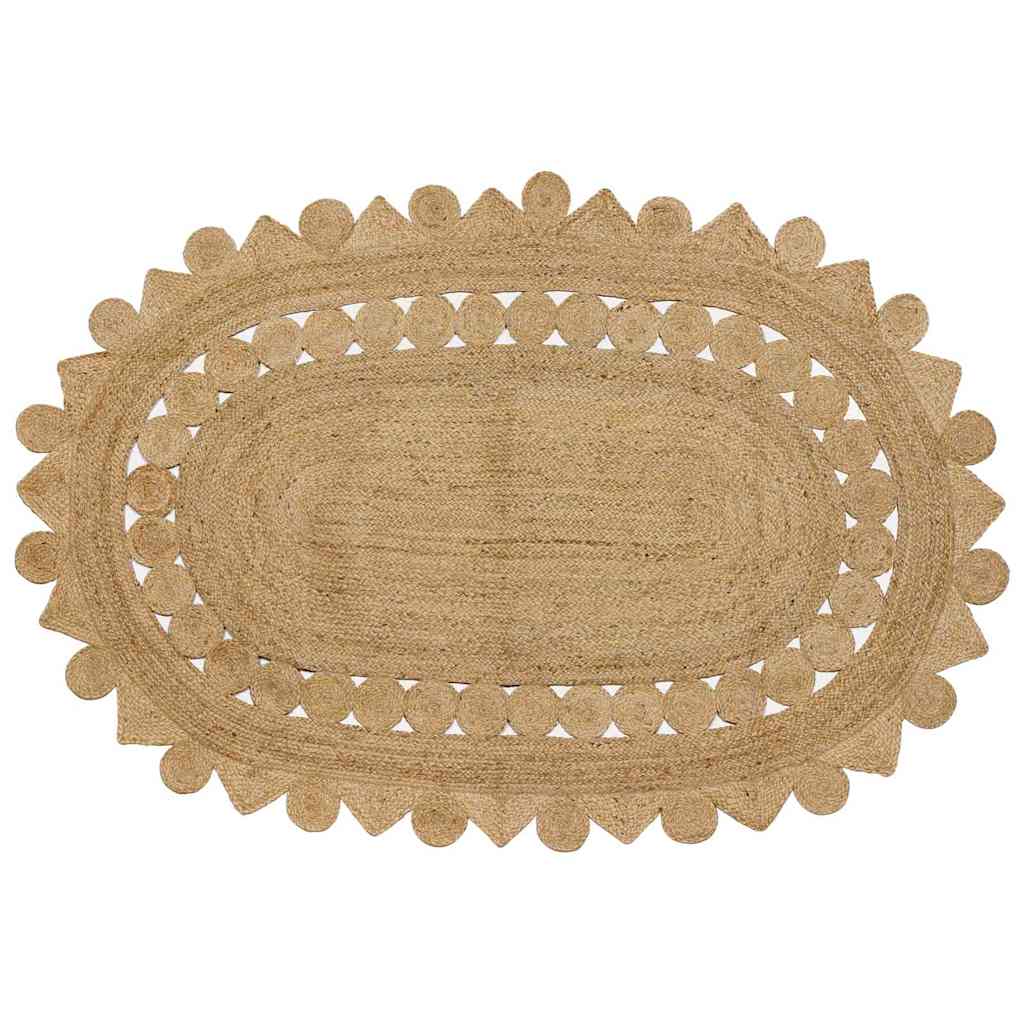 Teppich Braun 205 x 305 cm Jute