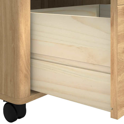 Carrello da cucina FLORO, marrone cerato, 72,5 x 45 x 80 cm