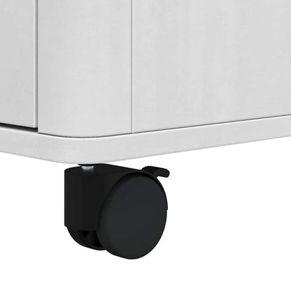 Küchentrolley FLORO Weiß 72,5 x 45 x 80 cm Massivholz Kiefer