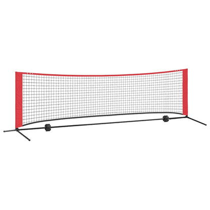 Tennisnetz Schwarz und Rot 301 x 90.5 x 87 cm Polyester
