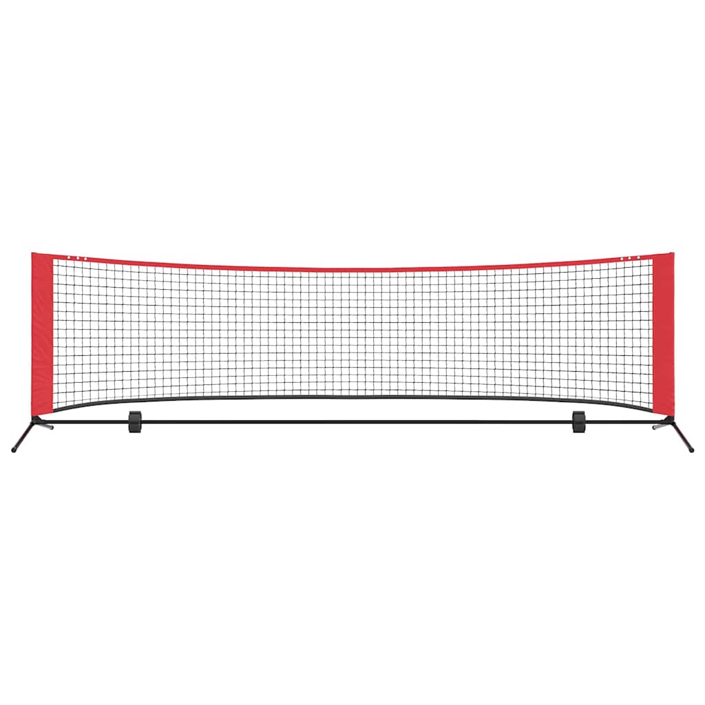 Tennisnetz Schwarz und Rot 301 x 90.5 x 87 cm Polyester