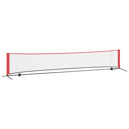 Tennisnetz Schwarz und Rot 494,5 x 90 x 87 cm Polyester