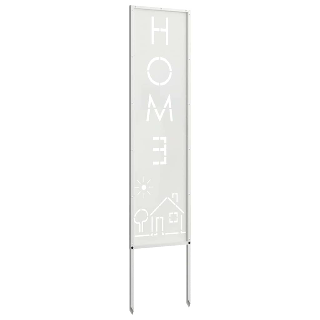 Garten Sichtschutz-Leinwand Weiß 32 x 140 cm