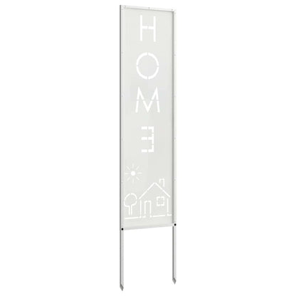 Garten Sichtschutz-Leinwand Weiß 32 x 140 cm