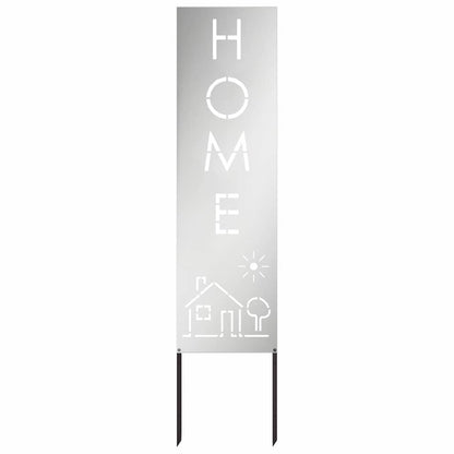 Garten Sichtschutz-Leinwand Silber 32 x 140 cm Verzinkter Stahl