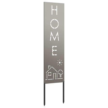 Garten Sichtschutz-Leinwand Rostig 32 x 140 cm Wetterfeststahl