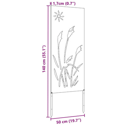 Garten Sichtschutz-Leinwand Anthrazit 50 x 140 cm