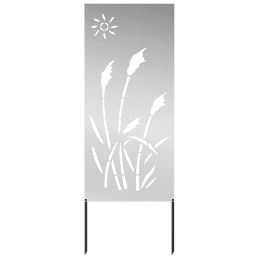 Garten Sichtschutz-Leinwand Silber 50 x 140 cm Verzinkter Stahl