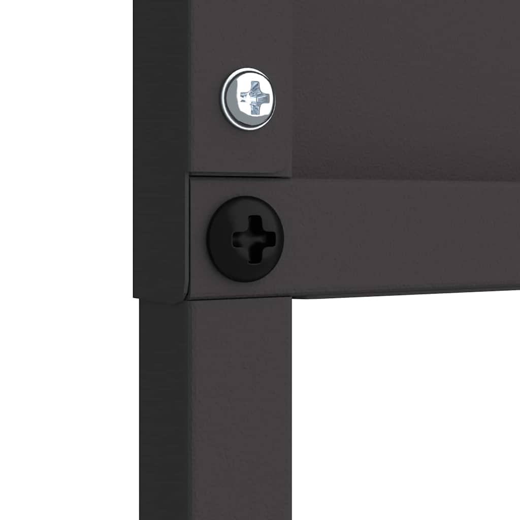 Garten Sichtschutz-Leinwand Schwarz 50 x 140 cm