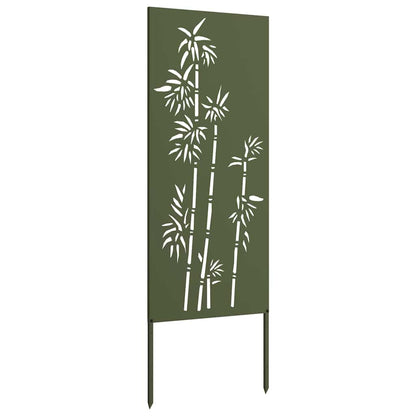 Garten Sichtschutz-Leinwand Floral Olivgrün 50 x 140 cm