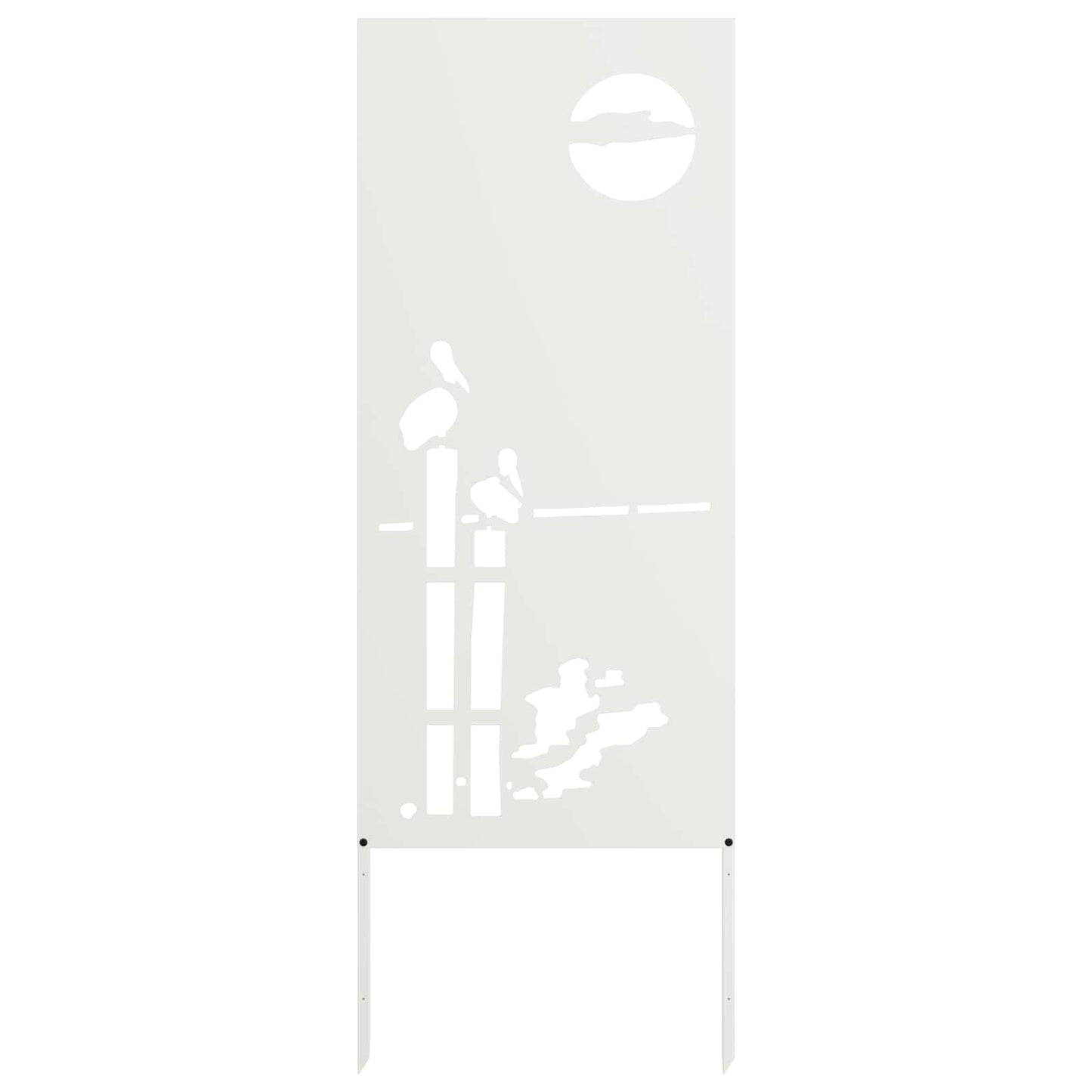 Garten Sichtschutz-Leinwand Weiß 50 x 140 cm