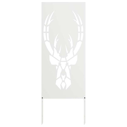 Garten Sichtschutz-Leinwand Tiermuster Weiß 50 x 140 cm