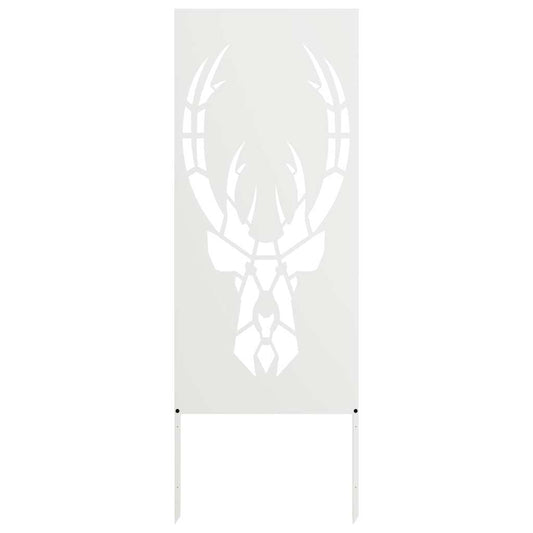 Garten Sichtschutz-Leinwand Tiermuster Weiß 50 x 140 cm