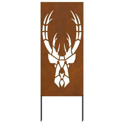 Garten Sichtschutz-Leinwand Rostig 50 x 140 cm Wetterfeststahl