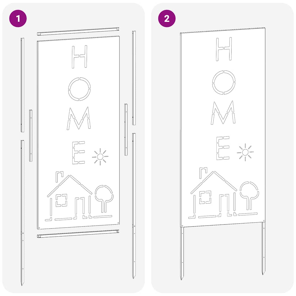 Garten Sichtschutz-Leinwand Weiß 50 x 140 cm