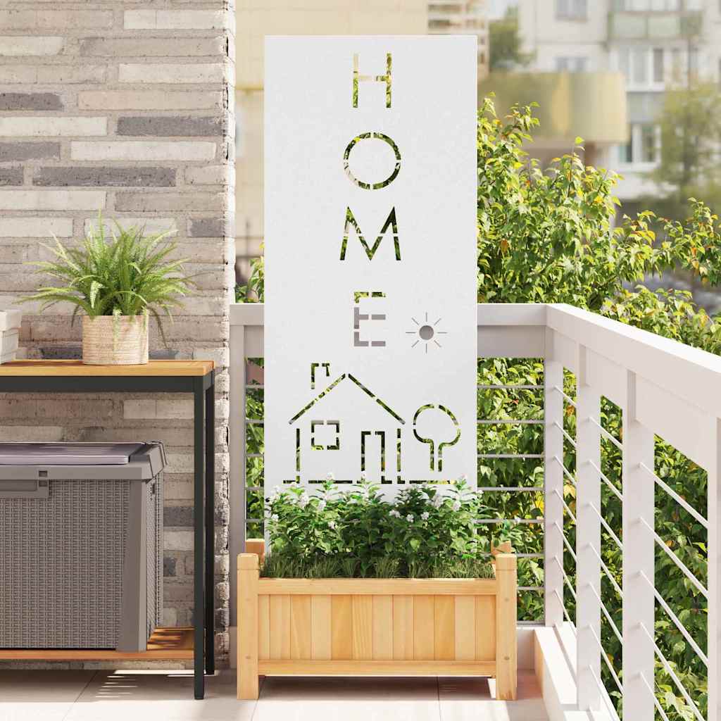 Garten Sichtschutz-Leinwand Weiß 50 x 140 cm