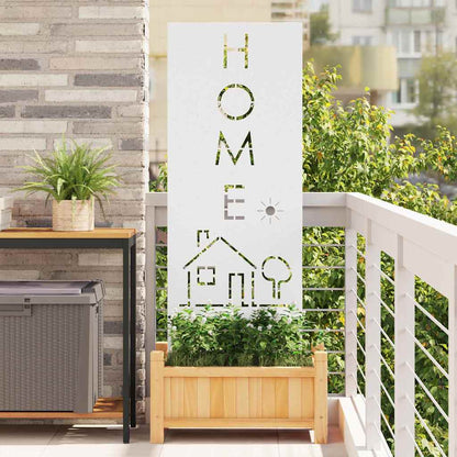 Garten Sichtschutz-Leinwand Weiß 50 x 140 cm