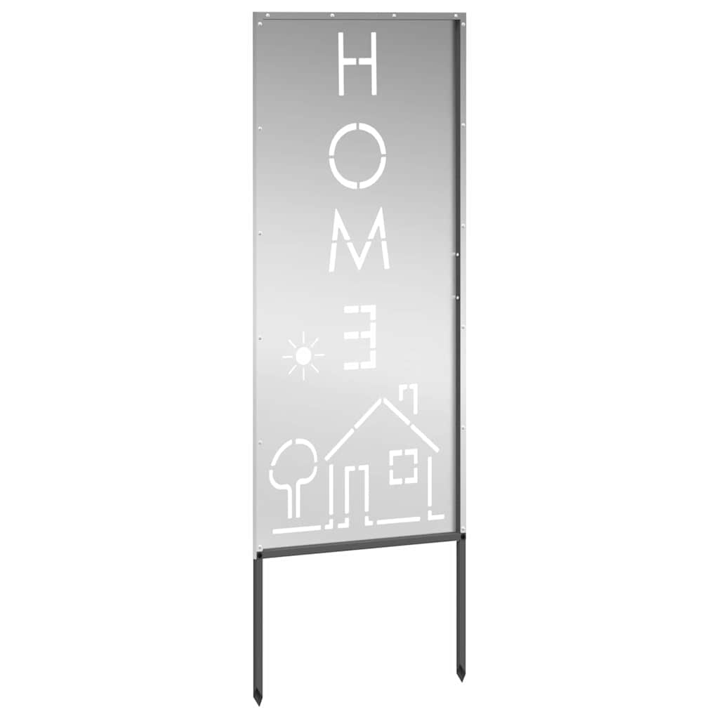 Garten Sichtschutz-Leinwand Silber 50 x 140 cm Verzinkter Stahl