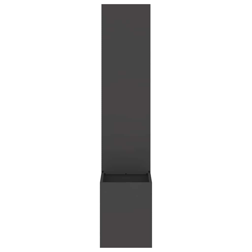 Garten Sichtschutz-Leinwand Schwarz 32 x 140 cm