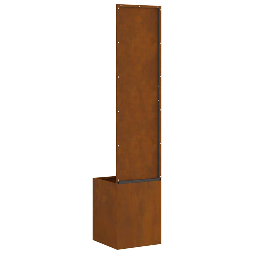 Garten Sichtschutz-Leinwand Rostig 32 x 140 cm Wetterfeststahl