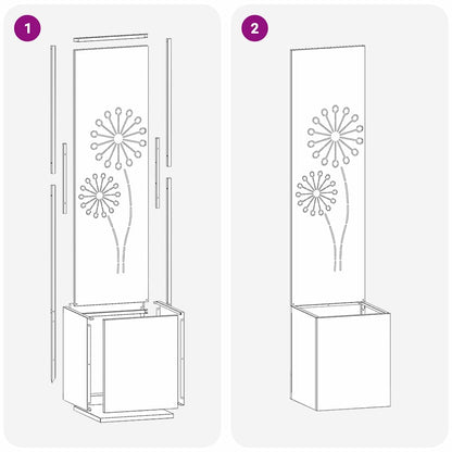 Garten Sichtschutz-Leinwand Weiß 32 x 140 cm