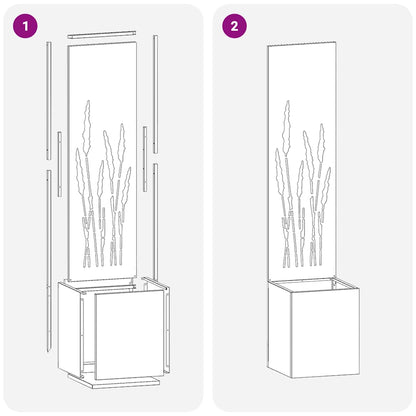 Garten Sichtschutz-Leinwand Anthrazit 32 x 140 cm