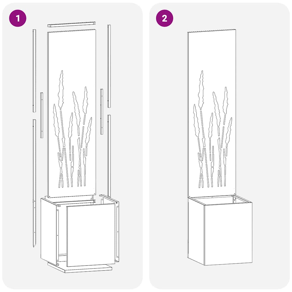 Garten Sichtschutz-Leinwand Olivgrün 32 x 140 cm