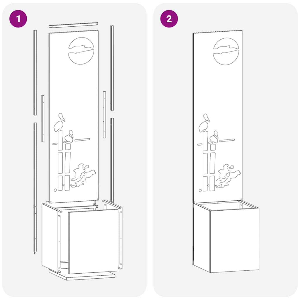 Garten Sichtschutz-Leinwand Weiß 32 x 140 cm