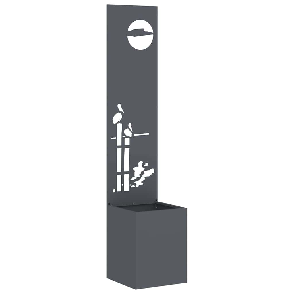 Garten Sichtschutz-Leinwand Anthrazit 32 x 140 cm