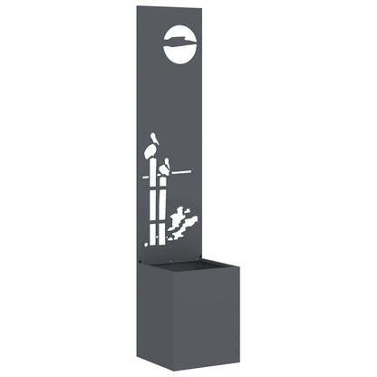 Garten Sichtschutz-Leinwand Anthrazit 32 x 140 cm