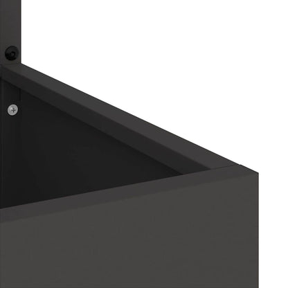 Garten Sichtschutz-Leinwand Tiermuster Schwarz 32 x 140 cm