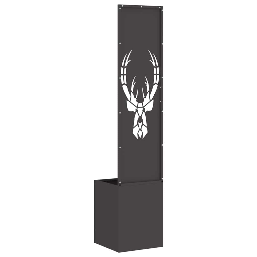 Garten Sichtschutz-Leinwand Tiermuster Schwarz 32 x 140 cm