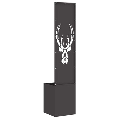 Garten Sichtschutz-Leinwand Tiermuster Schwarz 32 x 140 cm