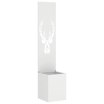 Garten Sichtschutz-Leinwand Tiermuster Weiß 32 x 140 cm