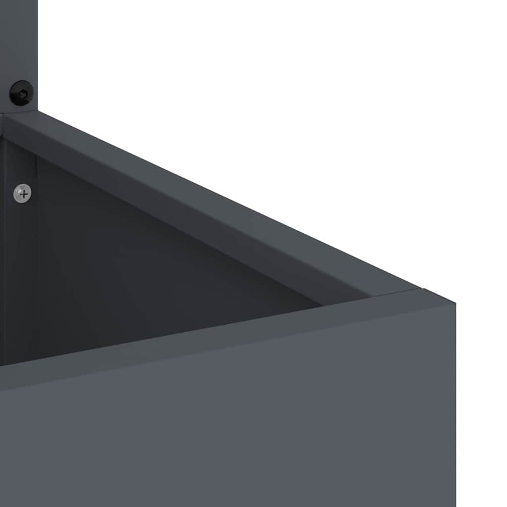 Garten Sichtschutz-Leinwand Tiermuster Anthrazit 32 x 140 cm